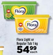 Flora Light Or Regular Tub-1Kg Each