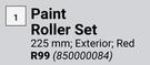 Fired Earth Paint Roller Set 225mm