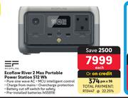 Ecoflow River 2 Max Portable Power Station 512 Wh