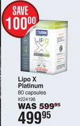 USN Lipo X Platinum 80 Capsules