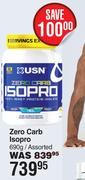 USN Zero Carb Isopro Assorted-690g