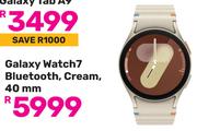 Samsung Galaxy Watch 7 Bluetooth, Cream 40mm