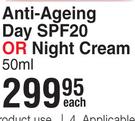 Neutrogena Cellular Boost Anti-Ageing Day SPF20 Or Night Cream-50ml Each