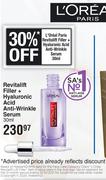 L'Oreal Paris Revitalift Filler+ Hyaluronic Acid Anti-Wrinkle Serum-30ml