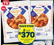 No Name Frozen Chicken Braai Pack With 15% Brine Based Mixture-For 2 x 5Kg