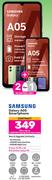 2 x Samsung Galaxy A05 Smartphone-On 1.2GB Red Top Up Core More Data + On Promo 75
