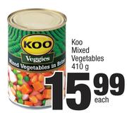 Koo Mixed Vegetables-410g Each