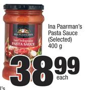 In Paarman's Pasta Sauce (Selected)-400g Each