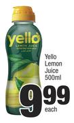 Yello Lemon Juice-500ml Each