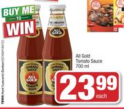 All Gold Tomato Sauce-700ml Each