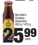 Mrs Ball's Chutney (Selected)-450g/470g Each