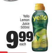 Yello Lemon Juice-500ml Each