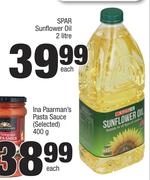 Spar Sunflower Oil-2Ltr Each