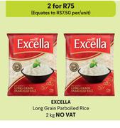 Excella Long Grain Parboiled Rice-For 2 x 2Kg