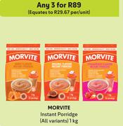 Morvite Instant Porridge (All Variants)-For Any 3 x 1Kg