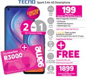 2 x Tecno Spark 5 Air 4G Smartphone-On 1GB Red Top Up Core More Data + On Promo 65