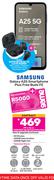 Samsung Galaxy A25 Smartphone-On 1.3GB Red Top Up Core More Data