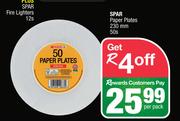 Spar Paper Plates 230mm-50s Per Pack