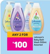 Johnson's Baby Bath Wash Assorted-For 2 x 500ml