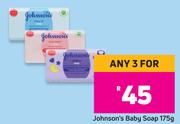 Johnson's Baby Soap-For 3 x 175g