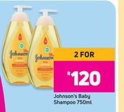 Johnson's Baby Shampoo-For 2 x 750ml
