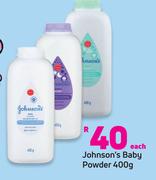 Johnson's Baby Powder-400g Each