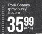 Pork Shanks Previously Frozen-Per Kg
