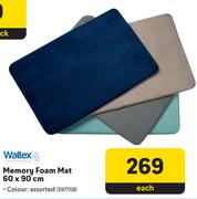 Waltex Memory Foam Mat 60 x 90cm-Each