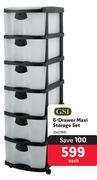 GSI 6-Drawer Storage Set