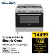 Elba 5 Place Gas & Electric Oven 04/96CL827