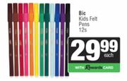 Bic Kids Felt Pens-12s