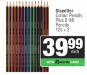 Staedtler Colour Pencils Plus 2 HB Pencils 12s + 2