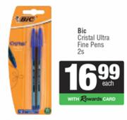 Bic Cristal Ultra Fine Pens-2s