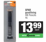 Spar Good Living HB Pencils-4s