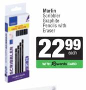 Marlin Scribbler Graphite Pencils With Eraser