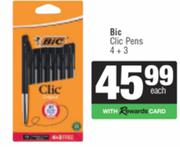 Bic Clic Pens 4 + 3