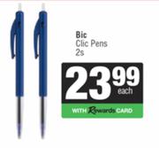 Bic Clic Pens-2s