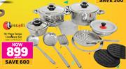 Tissolli 18 Piece Tango Cookware Set