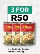 La Belinda Butter Beans-For 3 x 400g