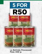 La Belinda Processed Peas-For 5 x 400g