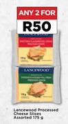 Lancewood Processed Cheese Slices Assorted-For Any 2 x 175g