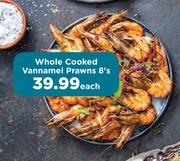 Whole Cooked Vannamei Prawns-8's Each