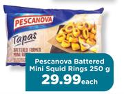 Pescanova Battered Mini Squid Rings-250g Each