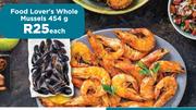 Food Lover's Whole Mussels-454g Each