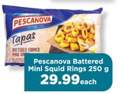 Pescanova Battered Mini Squid Rings-250g Each