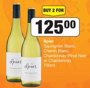 Spier Sauvignon Blanc, Chenin Blanc, Chardonnay Pinot Noir Or Chardonnay-For 2 x 750ml