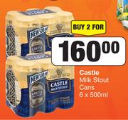 Castle Milk Stout Cans-For 2 x 6 x 500ml