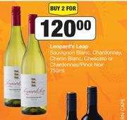 Leopard's Leap Sauvignon Blanc,Chardonnay,Chenin Blanc,ChescatoOr Chardonnay/Pinot Noir-2x750ml