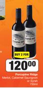 Porcupine Ridge Merlot, Cabernet Sauvignon Or Syrah-For 2 x 750ml