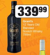 Grant's 12 Years Old Blended Scotch Whisky-750ml